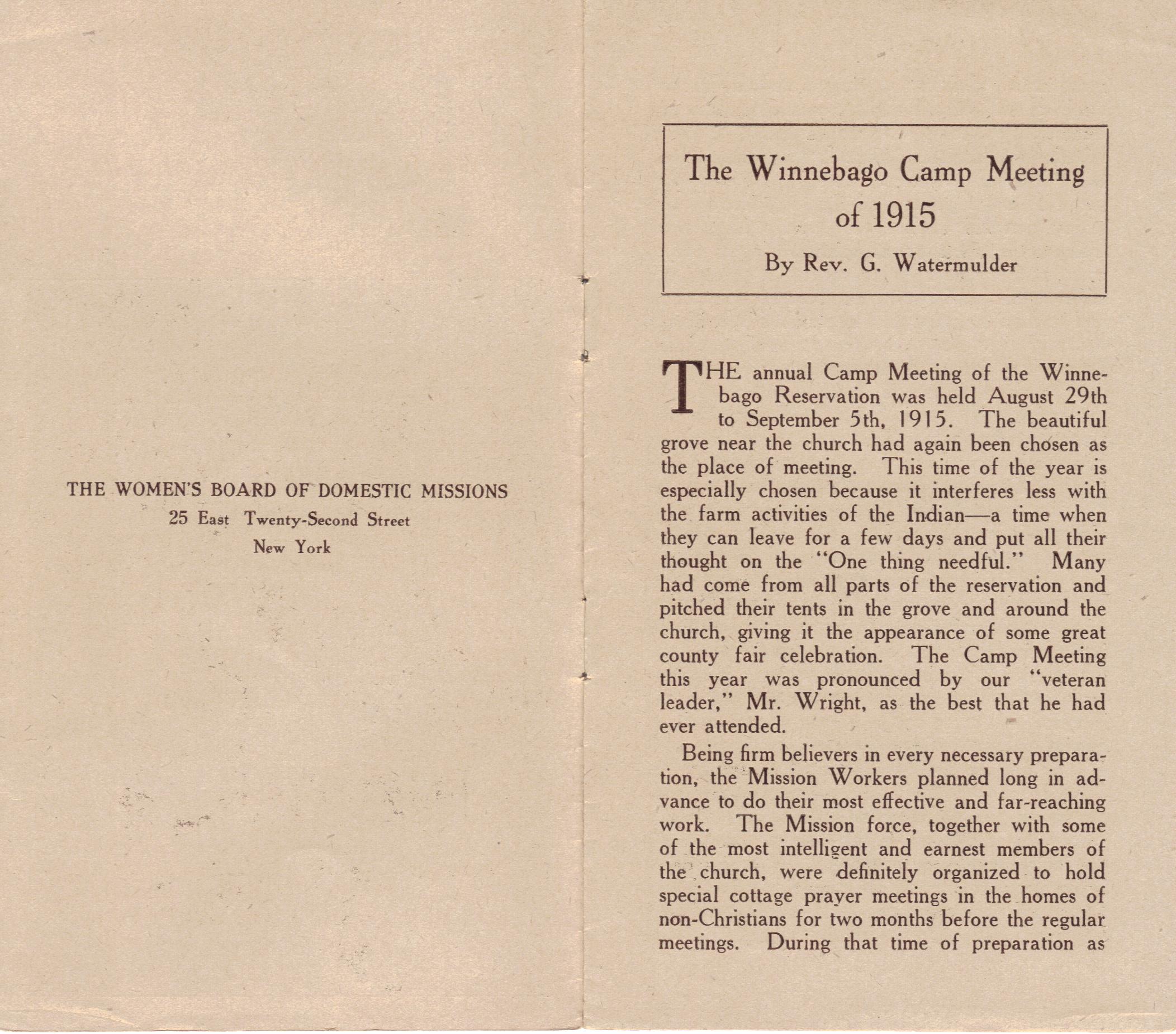 1915: Winnebago Camp Meeting (2)